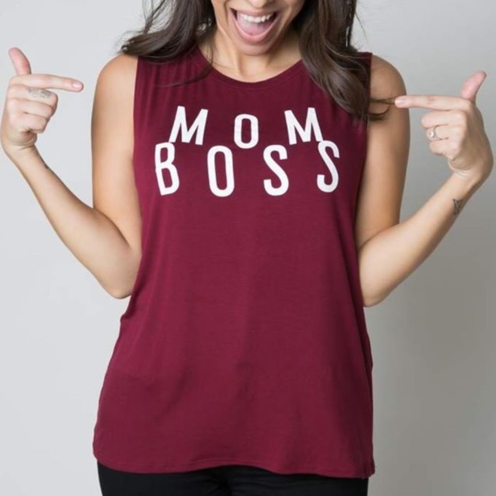 Mom Boss in burgundy never worn only $20 each
